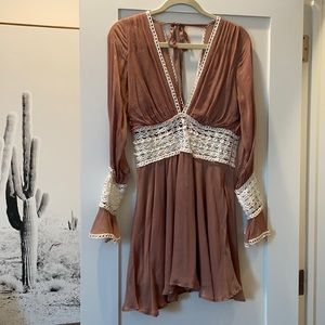 For Love & Lemons silk mini dress